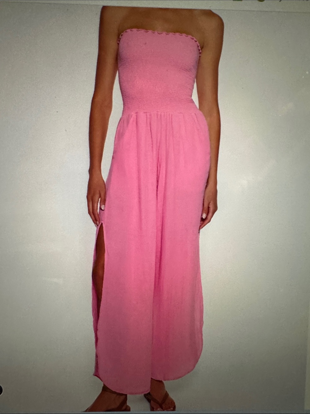 NWT Peixoto “Harriet” Pink Strapless Jumpsuit size medium